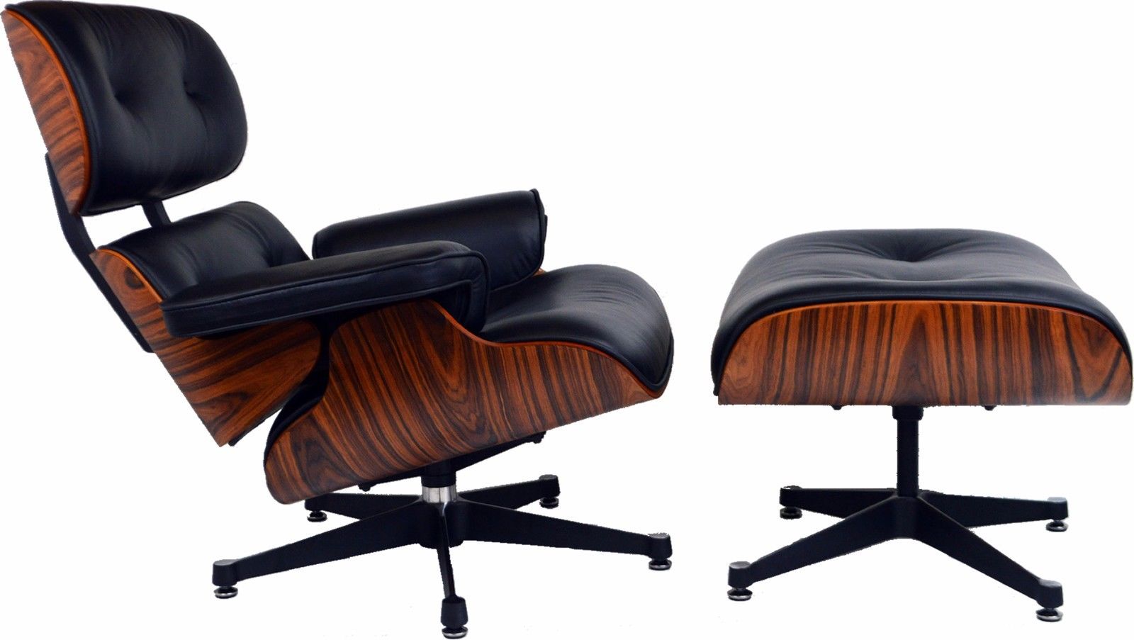 charles eames lounge chair light rosewood black leather