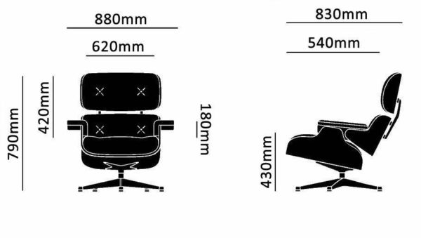 Charles Eames Chair - ASHWOOD - Union Jack