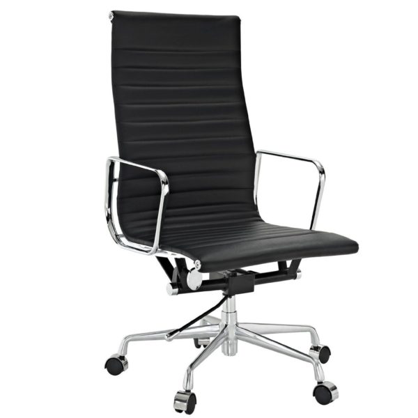 CE Office Chair - TY-202A - High Back - Black Leather